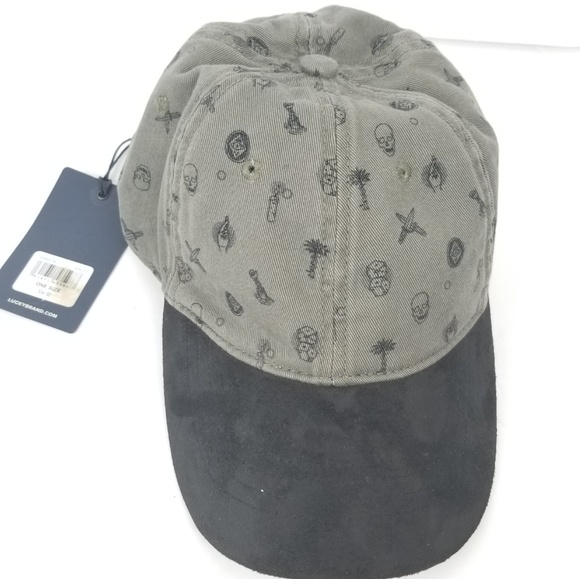 Lucky Brand hat charcoal/black one size adjustable - Picture 6 of 6